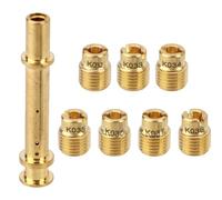 8pcs Carburetor Jet Kit, Copper Carb Jet Kit for Predator 212cc 196cc 224cc Compatible with The H Gx140 Gx160 Gx200 Mini Bike Go Kart Engine Performance Upgrade Parts