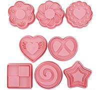 8pcs Cartoon Biscuit Set Cookie Stamps PP Pastry Tools for Fondant Decorations Home Baking 16.5x21cm