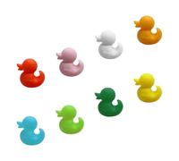 8pcs Cartoon Duck Silicone Cable Clamps for Desk Cord Management | Self Adhesive Holder, Surface Friendly Grip, Space Saving Organiser, for House or Workstation Setup Random Color