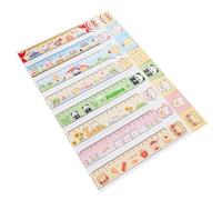 8Pcs Cartoon Ruler Set Bendable Drawing Ruler Measuring Tool for Kid Student Art Craft Project Scrapbooking Soft Measuring Tape