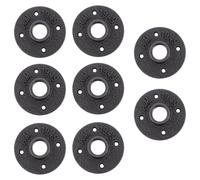 8pcs Cast Iron Floor Flange 3/4 Inch Threaded Wall Mounted Fitting
