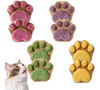 8PCS Cat Treats,Cat Snack,Ca-t Treats for Indoor Ca-ts,Paw Shaped C-at Snack,Crunchy Pet Snack,Natural Pe-t Chew,C-a-t Snacks Trea-ts,Freeze Dried C-at Tre-ats,C-at Paw Biscuits C-a-t Treat