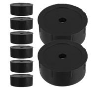 8pcs Cat Tree Replacement Parts M10 Black Plastic Tube Plug Insert | Tool Free Setup, Stability Support for Scratching Post Tubes, Sl esign for Cat Play Area Expansion
