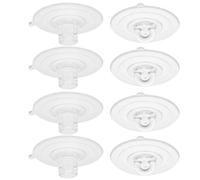 8pcs Cat Window Bed Suction Cups with Screws Pvc Kit | Crosshole Ring Design, Strong Hold for Perch Use, Versatile Application for Home Setup and Refrigerator Installation