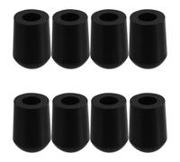 8pcs Cello Replacement Endpin Tip Black Rubber Stopper for Playing