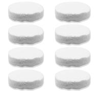 8PCS Ceramic Wool for Bioethanol Fire- Safe Bio Fireplace Inserts, Round Table Top Fire Bowls and Fire Pits, 3.39×3.39×0.98 in High Temp Sponges