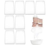8pcs Cheese Cloths for Straining, Reusable Straining Bag, Muslin Cloths for Cooking, Nut Milk Bag, Filter Bag Suitable for Nut Milk,Juice,Coffee,Vegetable Juice,Grape Wine