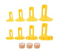 8pcs Chicken and Duck Leg Splints Yellow Petg Adjustable Brace Set
