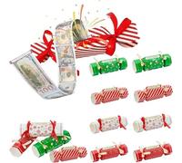 8Pcs Christmas Money Box for Cash Gift, Christmas Money Box Cash Gift Pull, Money Crackers, Money Crackers For Cash Gifts, Money Pull Candy Box for Christmas Party Money Crackers For Cash Gifts