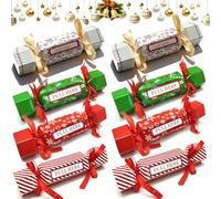 8PCS Christmas Money Cracker, Christmas Cracker Money Wallet for Cash Gift, Christmass Pull Surprise Money Gift Box for Kids/Adult Present, DIY Moneys Crackers with Pull Tab (2 Set)