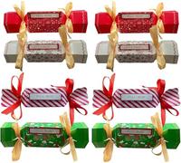 8Pcs Christmas Money Gift Boxes Christmas Surprise Money Pull Pouch, Christmas Money Holder,DIY Christmas Kit,Candy Pull Out Money Pouch (8 PCS)