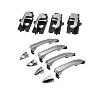 8PCS CHROME Outside Inside Car Door Handle Compatible For Hyundai I10 Grand I10 X 2014 2015 2016 2017 2018