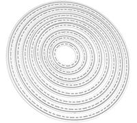 8Pcs Circle Cutting Dies for Card Making，Cutting Dies Cut Stencils for DIY Scrapbooking Photo Album Decorative Embossing Paper Dies for Card Making Templated