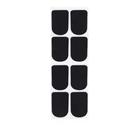 8Pcs Clarinet/Soprano Saxophone Sax Mouthpiece Patches Cushions Black-0.8Mm