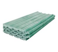 8Pcs Clear Corrugated Roofing Sheets for Garage Carport Greenhouses UV Protection Rainproof Flame Resistant 0.9x0.6m/35x24in