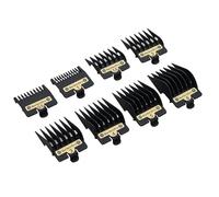 8PCS Clipper Guards for BaBylissPRO Barberology FX870, FX880, FX825, and FX673 Clippers,Trimmer Replacement Guards for Babyliss Clippers,Black