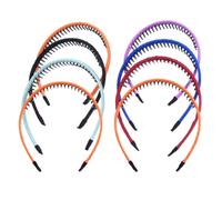 8pcs Cloth Teeth Hair Hoops Simple Style Headband for Girl