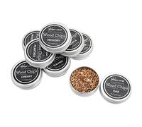 8PCS Cocktail Smoker Wood Chips Handcrafted Wood Chips for Cocktail Smoker, 8 Flavors Cocktail Wood Chips Include Applewood, Pecan, Oak, Cherry, Peach, Pear, Pecan