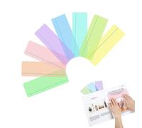 8Pcs Coloured Dyslexia Overlays Rulers,Guided Reading Highlight Strips,Visual Aids Overlays Ruler,Dyslexia Overlay Ruler,Overlay Reading Strips for Dyslexia and to Reduce Visual Stress(8 Colors)