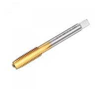 8pcs Combination Drill and Tap Bits Metric M4 x 0.7 Thread 1/4" Hex Shank Titanium Coated Threading Screw Taps 4341 High Speed Steel Machine Drilling Tapping Tool Kit