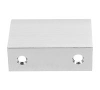 8pcs Concealed Cabinet Finger Pull Handle, Modern Drawer Hardware 5x4x1.7cm | Rounded Arc Edge, Adhesive Back Mount, Silver Finish, for Dresser Fronts, DIY Projects and Rental-Friendly Upgrades