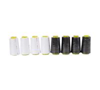 8pcs Cone Polyester Sewing Thread 3000 Yards 40s/2 For Craft