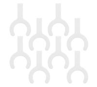 8pcs Coolclip Ice Pack Fan Attachment Clip, White Plastic Holder | Forms a Tight Seal, Prevents Sliding or Dropping, Fits Fan Types, Supports Mainstream Cold Packs