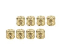 8pcs Copper Moxa Heat Tank Golden Anti Scald Box for Moxibustion | Thickened Build, Ash Net Insert, Smokeless Home Use, Compact Tool for Acupuncture Point Care