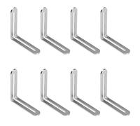 8Pcs Corner Brackets,Adjustable Angle Corner Brace,Stainless Steel L Brackets,L Slotted Brace for Fixed Furniture Shelf Bed Table Connector,80*80MM