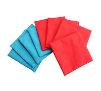 8PCS Cornhole Bags, Cornhole Bean Bags Set, Corn Filled Cornhole Cloth Bags Training Equipment For Outdoors Corn Hole Game Two Colors, No Filling (Blue + Red)