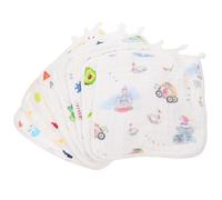 8pcs Cotton Face Towels Washcloths for Babies Lightweight and Easy to Dry Absorbent Bath Wipes with Assorted Designs Suitable for Daily Care Assorted Style Style