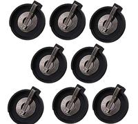 8Pcs CR2430 Coin Button Battery Holder Case Coin Cell Button Battery Socket Holder for 3V Button BatteryBattery Holder Black Container Case