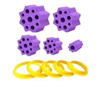 8PCS Cup Turner Foam, Tumbler Turner Foams Set for 1/2 Inch PVC Pipe, Tumbler Spinner Foams Fit 40 oz 30 oz 20 oz 10 oz All Tumblers Crafting (White)