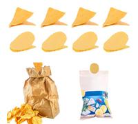 8pcs Cute Food Clips, Bag Clips Bread Bag Clips Funny Sealing Clips Snack Clips Chips Shape Clips for Home Kitchen Food Storage Chips Bags and Other Food