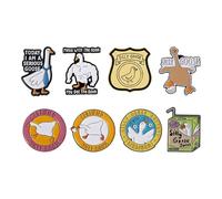 8Pcs Cute Goose Letter Lapel Pin, Funny Words Animal Enamel Pin Set, Cute Silly Goose Badge Gifts, Duck Juice Box Brooches, Pin Badges Decoration for for Bags, Clothes, Backpack, Hats, Kids Men Women