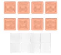 8pcs Cutting Board Chopping Silicone Feet Pad, Anti-Slip Waterproof Sticky Self-Adhesive Feet Large Cushion Adjustable for Home Sofa Chair Leg Floor Furniture Kitchen Accessories (Apricot Square)