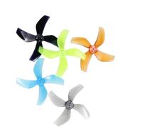 8Pcs D51 2020 2x2x4 2inch 50.3mm 4-Blade PC Propeller 1.5mm For RC FPV Racing Freestyle Tinywhoop BETA85X Drone(8pcs 2020 Black)