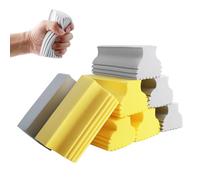 8Pcs Damp Duster Magical Dust Cleaning Sponge, Multifunctional Super Water Absorption Cleaning Sponge, Reusable Damp Sponge Duster with Handle, PVA Sponge Wiping for Blinds Glass Vents