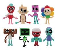 8Pcs Dandy Game Figures, Game Action Figure, Game Figurines Mini Character Sets Suitable For Model Character Decoration Series Cake Topper And Game Enthusiasts