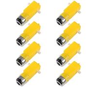 8PCS DC Electric Gear TT Motor 3V-6V Gear Motor Dual Shaft Intelligent Car Chassis Four Drive Car Hot for Arduino DIY Smart Car Robot Aircraft Toys/Robotic Body/Four-Wheel Drive Toy Car