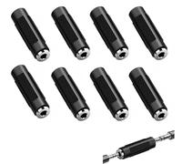 8PCS DC Female to Female Jack Adapter, 5.5mm x 2.1mm DC Gender Changer Power Coupler, Barrel Connector for CCTV Camera, Security System, Power Extension Low Voltage DIY Electronic Easy Installation