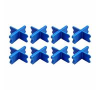 8Pcs Deck Spacer Tool, Decking Spacers 4 Thickness Deck Spacers1/16", 1/8", 3/16", 1/4" Plastic Reusable Board Spacing Tool for Composite Hardwood Decking PVC Board (Blue+56mm*23mm/2.2in*0.9in)
