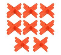 8pcs Deck Spacer Tools, 4 Thicknesses 1/8", 3/16", 1/4" Decking Board Spacers for Composite Decking Clips PVC Plastic Board & Pressure Treated Lumber (Orange)