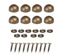 8PCS Decorative Caps Cover Nails Copper Mirror Screws Sign Holder Advertising Nails Cap Fasteners Hardware Vintage Bronzed for Mirrors,Tea Tables, Wardrobes, or Glass Furniture (9mm)