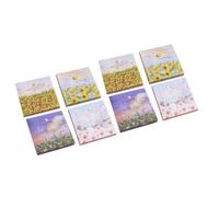 8pcs Decorative Self-adhesive Memo Pads Paper Notes with Easy to Store Design for Home and Office Use, Student Stationery and College Essentials