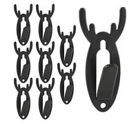 8pcs Deer Skull Hooks, Steel European Mount Skull Hanger Deer Skull Hanging Easy Installation for Living Room, Bedroom, Home Decor, Indoor and Outdoor (Black)