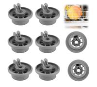 8PCS Dishwasher Basket Wheels, 165314 Lower Basket Rack Replacement for Bosch Kenmore Siemem Plastic Snap-on Design Universal Dishwasher Cutlery Lower Basket for Neff Zanussi AP2802428 PS3439123