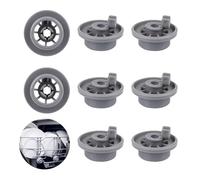 8PCS Dishwasher Basket Wheels, 165314 Lower Basket Wheel Replacement for Bosch Kenmore Siemem Neff Zanussi AEG Indesit Electrolux Universal Dishwasher Cutlery Lower Basket AP2802428 PS3439123
