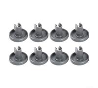 8pcs Dishwasher Bottom Basket Wheels Replacement Parts Compatible with For Electrolux For AEG Replaces 50286965004 Roller for Lower Rack Smooth Glide ABS