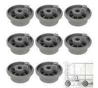 8Pcs Dishwasher Lower Basket Wheels Replacement for Bosch Neff Beko 165314, 3.5cm(1.38") Diameter, Quiet Smooth Rollers, Easy to Install